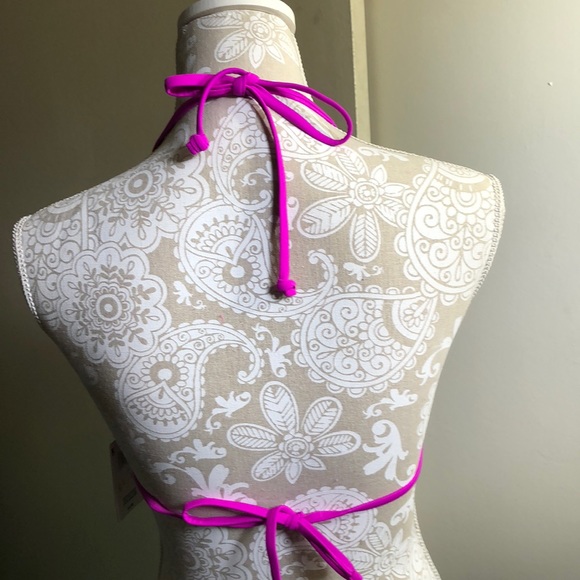 NWT Joe Boxer fusia swimsuit top - Picture 3 of 3